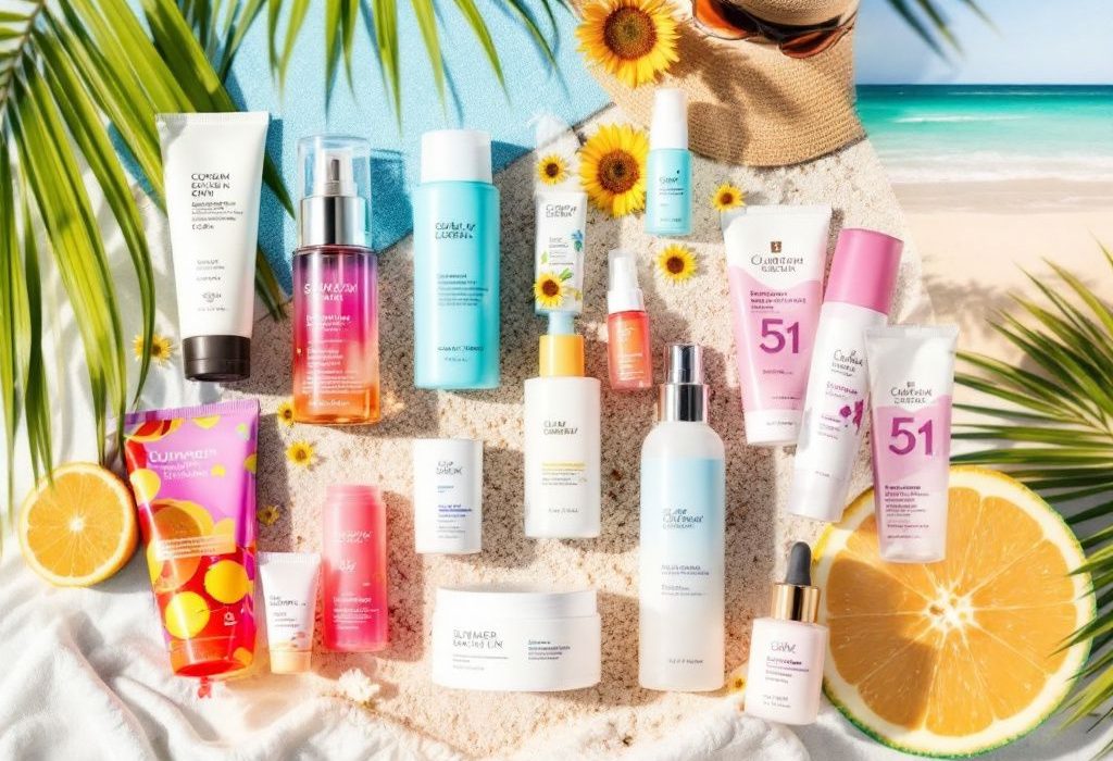 skin care products in summer