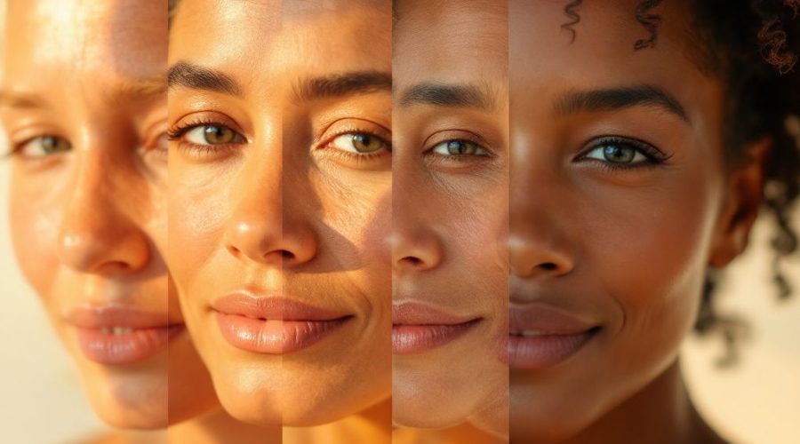 skin aging stages