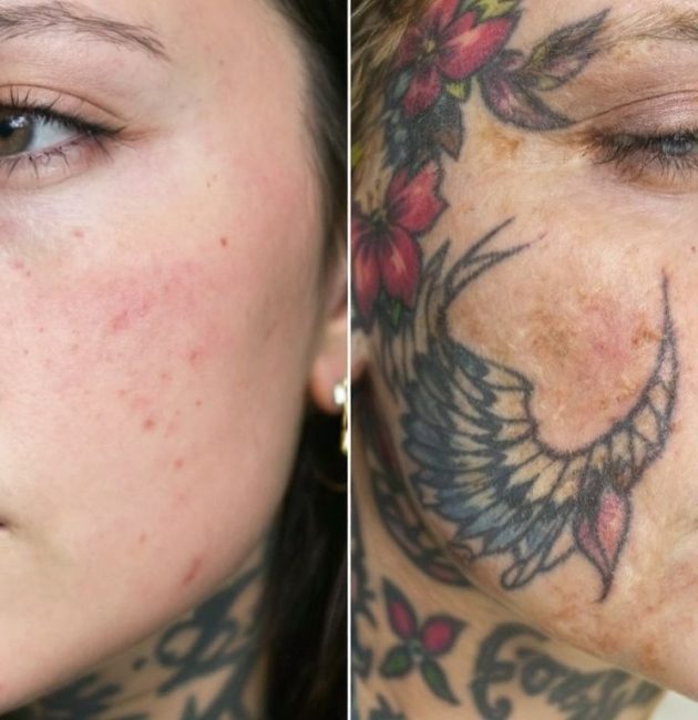 tattoo aging