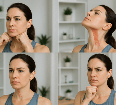 7 Powerful Face Yoga Exercises That Transform Your Jawline and Neck