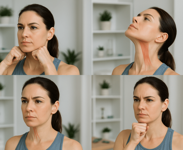 7 Powerful Face Yoga Exercises That Transform Your Jawline and Neck
