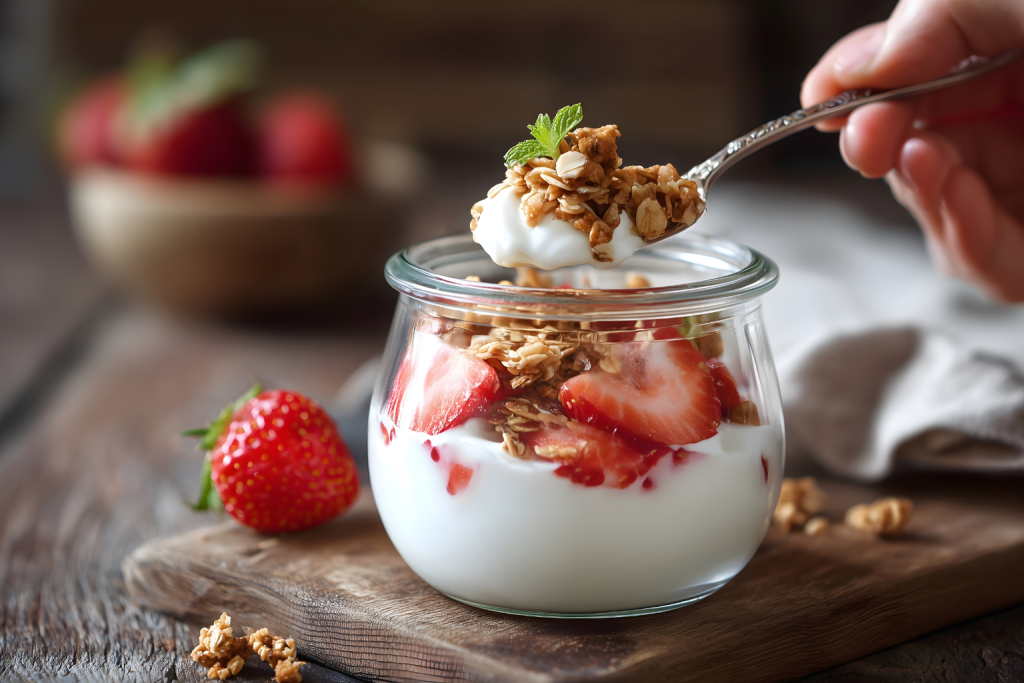 strawberries to your yogurt